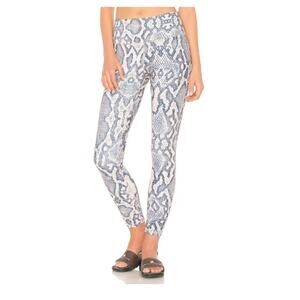 Varley High Rise Bronson Snakeskin Leggings Mauve Size Small